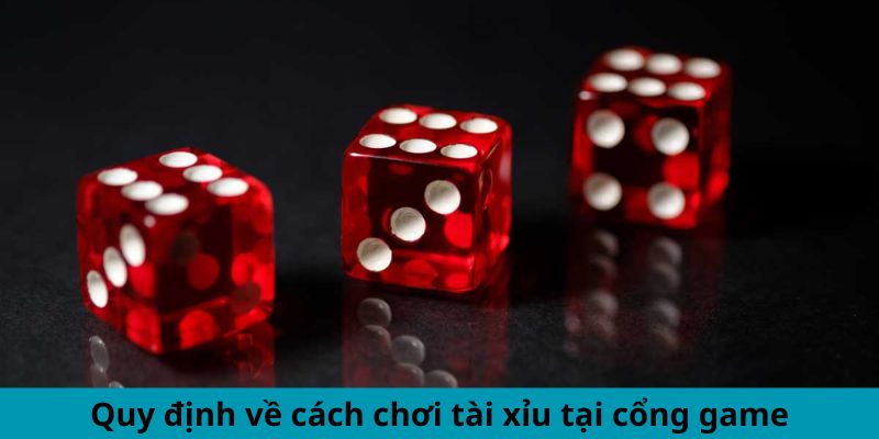 Quy định về cách chơi Tài Xỉu tại cổng game